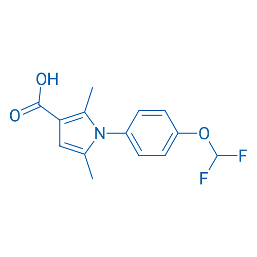 1-[4-(Difluoromethoxy)phenyl]-2,5-dimethyl-1H-pyrrole-3-carboxylic acid 1g