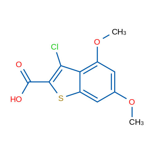 3-Chloro-4,6-dimethoxy-1-benzothiophene-2-carboxylic acid 5g