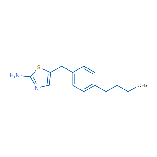 5-[(4-Butylphenyl)methyl]-1,3-thiazol-2-amine 1g