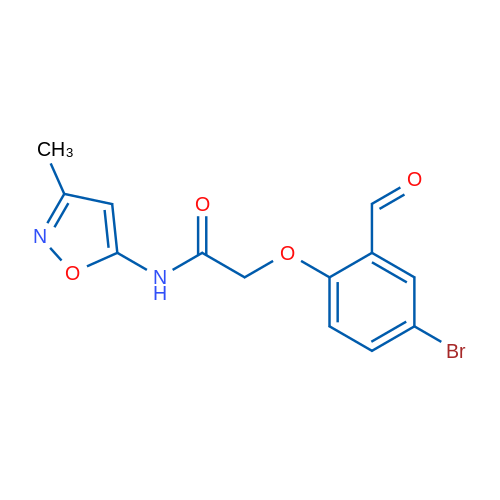 2-(4-Bromo-2-formylphenoxy)-N-(3-methyl-1,2-oxazol-5-yl)acetamide 1g