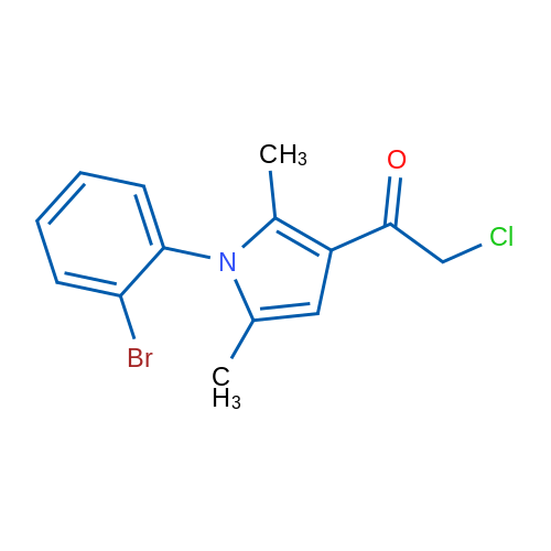 1-[1-(2-Bromophenyl)-2,5-dimethyl-1H-pyrrol-3-yl]-2-chloroethan-1-one 5g