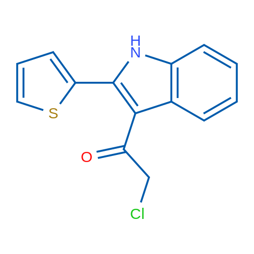 2-Chloro-1-[2-(thiophen-2-yl)-1H-indol-3-yl]ethan-1-one 1g