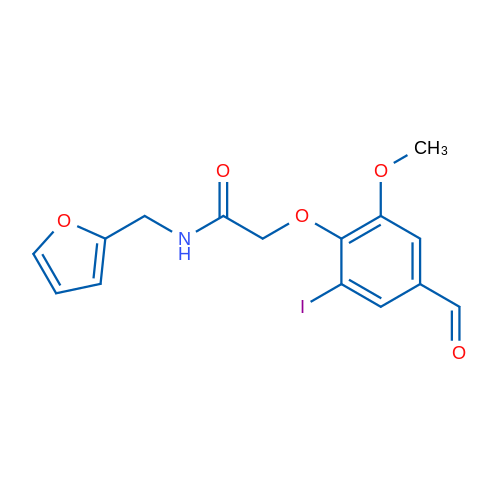 2-(4-Formyl-2-iodo-6-methoxyphenoxy)-N-(furan-2-ylmethyl)acetamide 5g