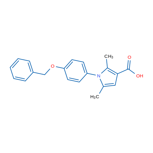 1-[4-(Benzyloxy)phenyl]-2,5-dimethyl-1H-pyrrole-3-carboxylic acid 1g