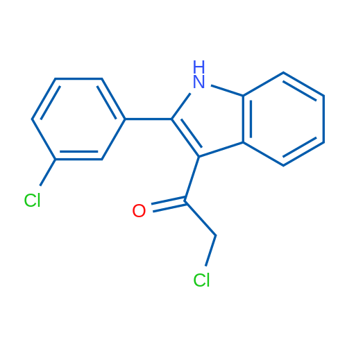2-Chloro-1-[2-(3-chlorophenyl)-1H-indol-3-yl]ethan-1-one 1g