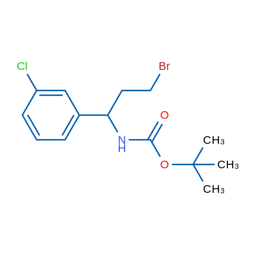 tert-Butyl (3-bromo-1-(3-chlorophenyl)propyl)carbamate 1g