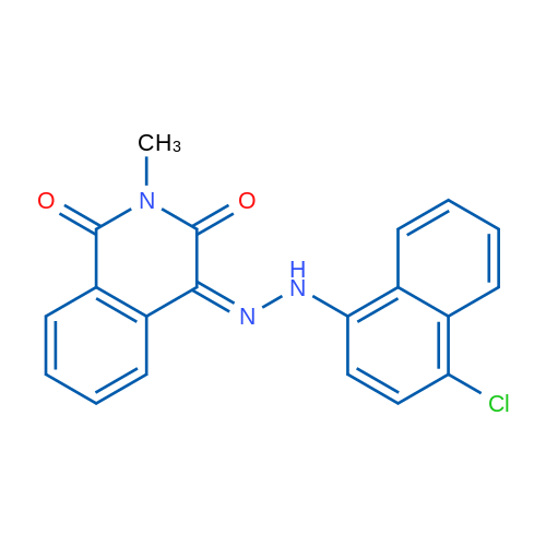 (4Z)-4-[2-(4-Chloronaphthalen-1-yl)hydrazin-1-ylidene]-2-methyl-1,2,3,4-tetrahydroisoquinoline-1,3-dione 10mg