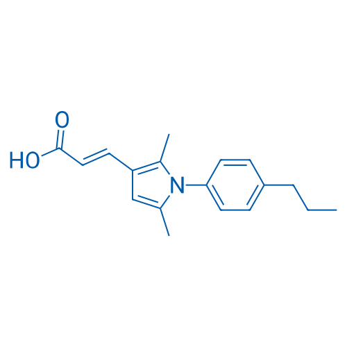 3-[2,5-Dimethyl-1-(4-propylphenyl)-1H-pyrrol-3-yl]prop-2-enoic acid 1g