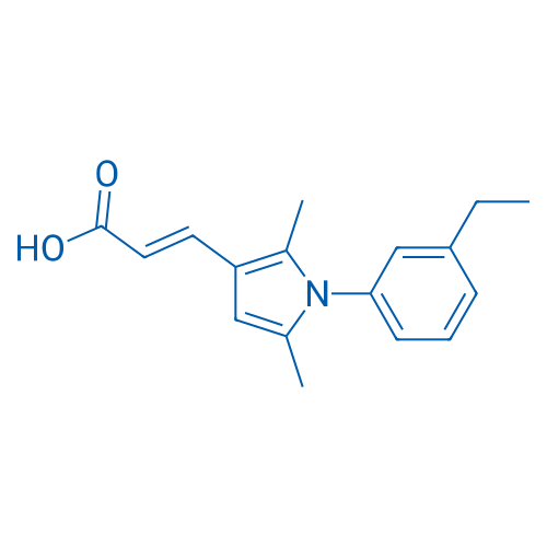 3-[1-(3-Ethylphenyl)-2,5-dimethyl-1H-pyrrol-3-yl]prop-2-enoic acid 5g