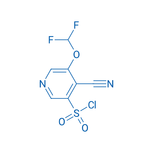 4-Cyano-5-(difluoromethoxy)pyridine-3-sulfonyl chloride 1g