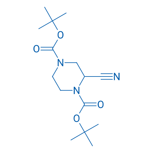 Di-tert-butyl 2-cyanopiperazine-1,4-dicarboxylate 250mg