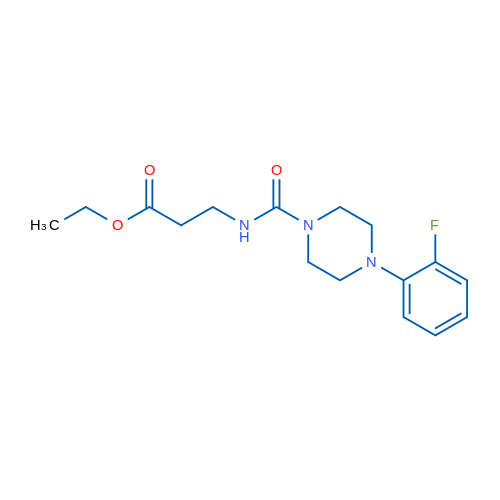Ethyl 3-{[4-(2-fluorophenyl)piperazine-1-carbonyl]amino}propanoate 1g