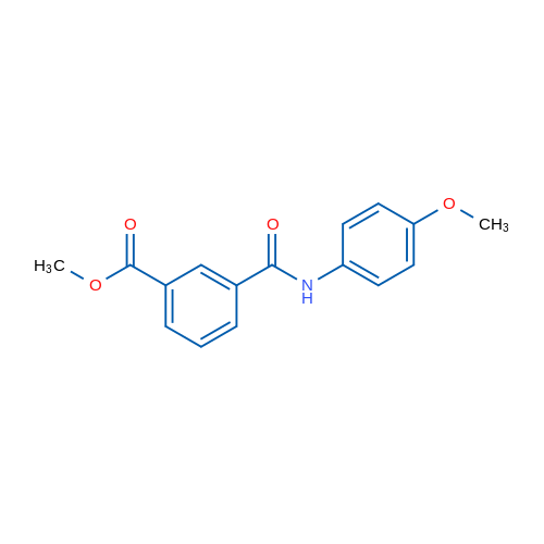 Methyl 3-[(4-methoxyphenyl)carbamoyl]benzoate 1g