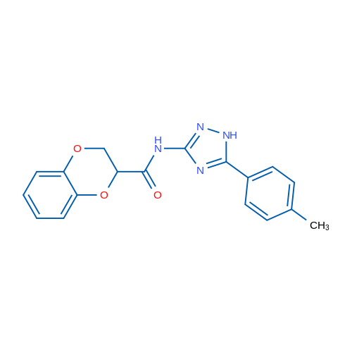 N-[5-(4-Methylphenyl)-1H-1,2,4-triazol-3-yl]-2,3-dihydro-1,4-benzodioxine-2-carboxamide 1g