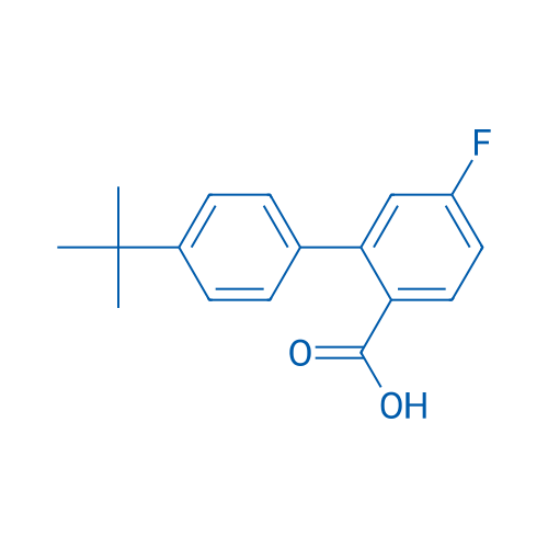 4'-(tert-Butyl)-5-fluoro-[1,1'-biphenyl]-2-carboxylic acid 100mg