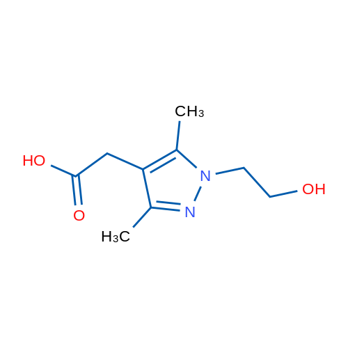 [1-(2-hydroxyethyl)-3,5-dimethyl-1H-pyrazol-4-yl]acetic acid 100mg