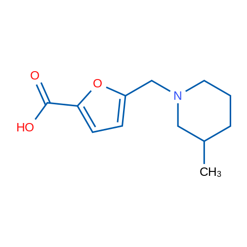 5-((3-Methylpiperidin-1-yl)methyl)furan-2-carboxylic acid 5g