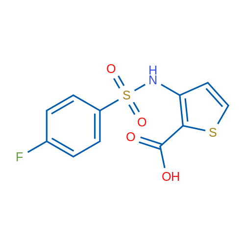 3-(4-Fluorobenzenesulfonamido)thiophene-2-carboxylic acid 1g
