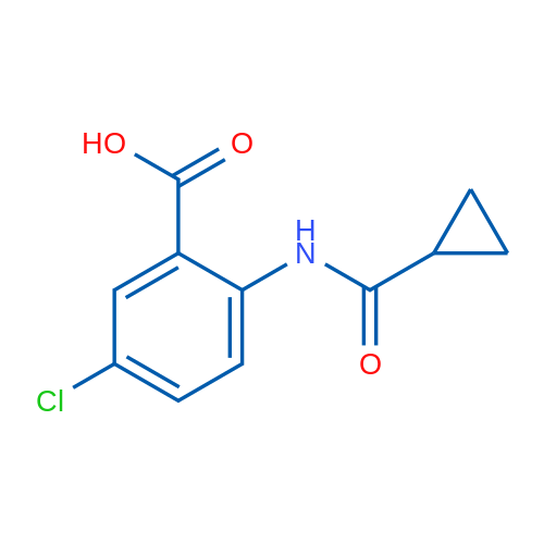 5-Chloro-2-(cyclopropanecarboxamido)benzoic acid 250mg