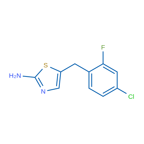 5-[(4-Chloro-2-fluorophenyl)methyl]-1,3-thiazol-2-amine 1g