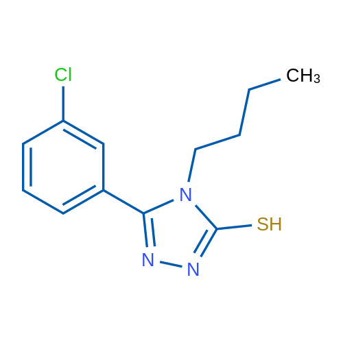 4-Butyl-5-(3-chlorophenyl)-4H-1,2,4-triazole-3-thiol 5g