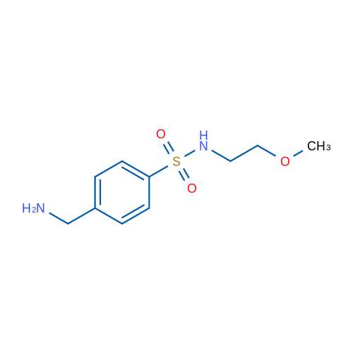 4-(Aminomethyl)-N-(2-methoxyethyl)benzene-1-sulfonamide 1g