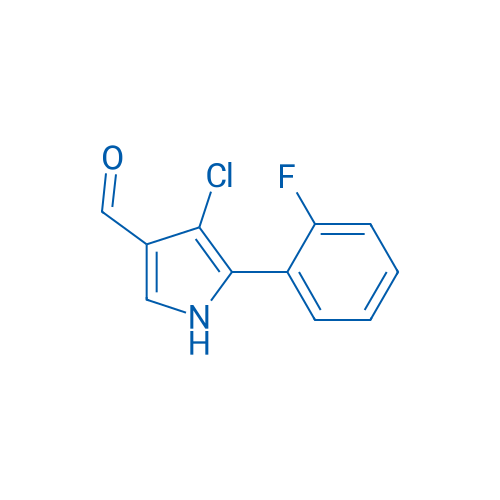 4-Chloro-5-(2-fluorophenyl)-1H-pyrrole-3-carbaldehyde 250mg