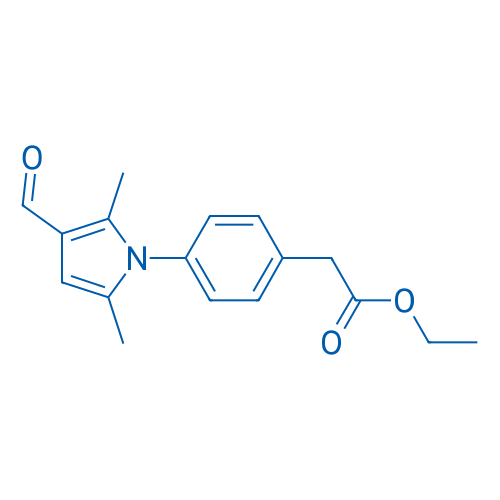 Ethyl 2-(4-(3-formyl-2,5-dimethyl-1H-pyrrol-1-yl)phenyl)acetate 1g