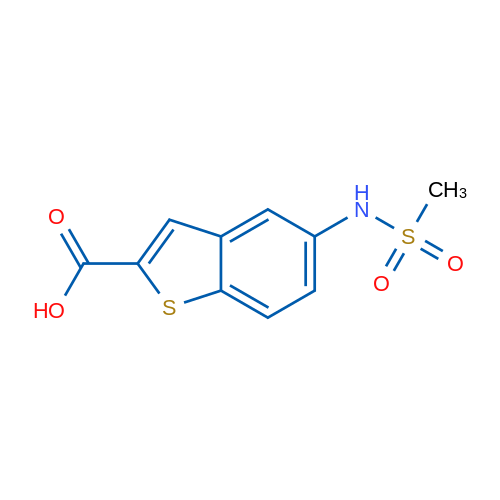 5-Methanesulfonamido-1-benzothiophene-2-carboxylic acid 1g
