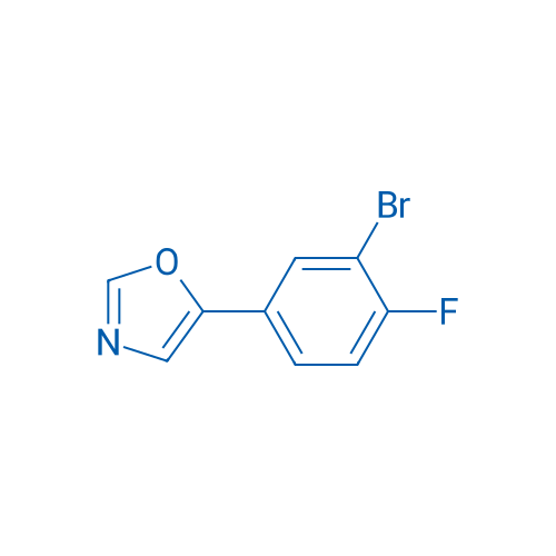 5-(3-Bromo-4-fluorophenyl)oxazole 250mg
