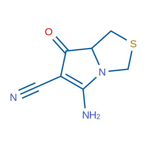 5-Amino-7-oxo-1H,3H,7H,7aH-pyrrolo[1,2-c][1,3]thiazole-6-carbonitrile 5g