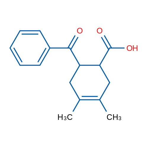 6-Benzoyl-3,4-dimethylcyclohex-3-enecarboxylic acid 1g