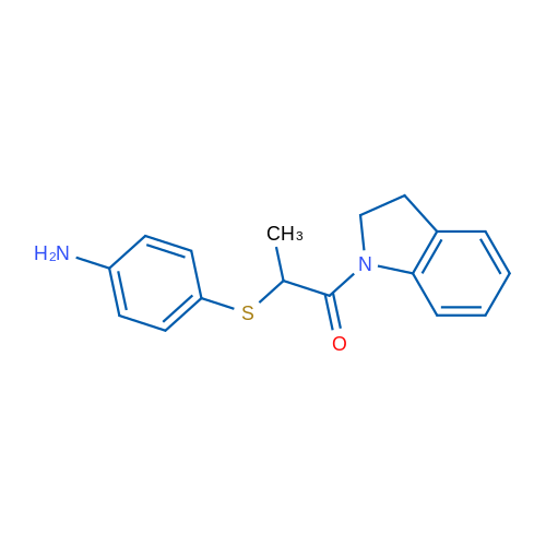 2-((4-Aminophenyl)thio)-1-(indolin-1-yl)propan-1-one 1g