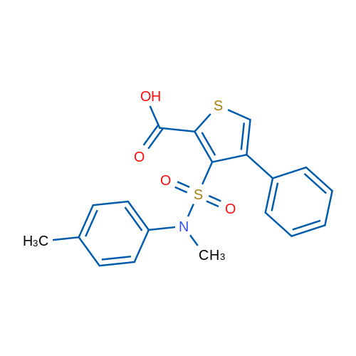 3-[Methyl(4-methylphenyl)sulfamoyl]-4-phenylthiophene-2-carboxylic acid 1g