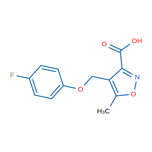 4-(4-Fluoro-phenoxymethyl)-5-methyl-isoxazole-3-carboxylic acid 1g