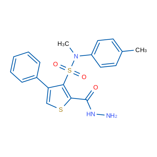 2-(Hydrazinecarbonyl)-N-methyl-N-(4-methylphenyl)-4-phenylthiophene-3-sulfonamide 1g