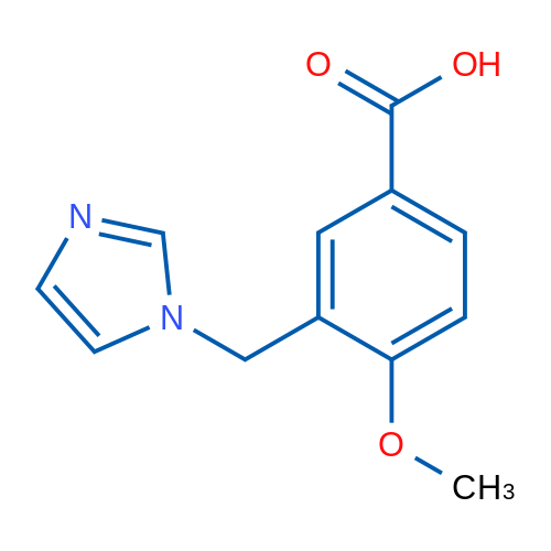 3-((1H-Imidazol-1-yl)methyl)-4-methoxybenzoic acid 100mg