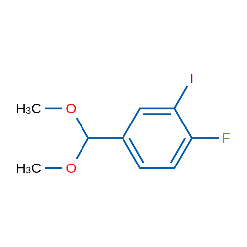 4-(Dimethoxymethyl)-1-fluoro-2-iodobenzene 1g