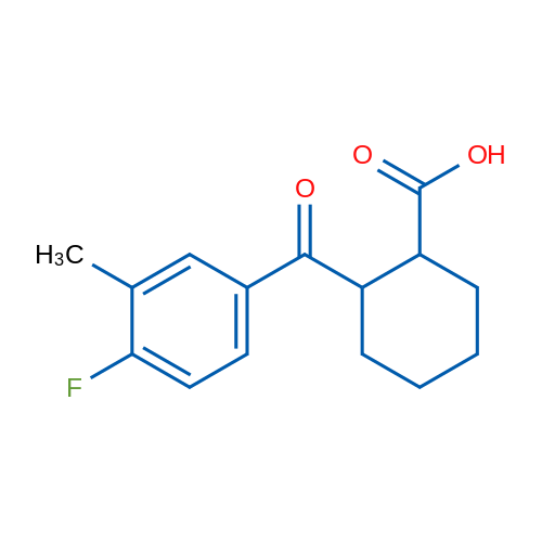 2-(4-Fluoro-3-methylbenzoyl)cyclohexanecarboxylic acid 1g