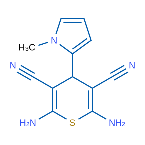 2,6-Diamino-4-(1-methyl-1H-pyrrol-2-yl)-4H-thiopyran-3,5-dicarbonitrile 1g