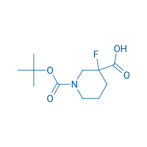 1-(tert-Butoxycarbonyl)-3-fluoropiperidine-3-carboxylic acid 250mg