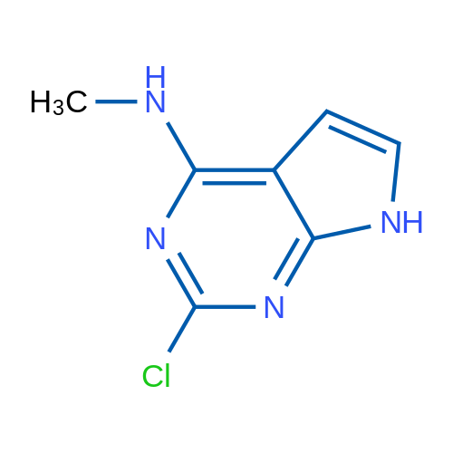 2-Chloro-N-methyl-7H-pyrrolo[2,3-d]pyrimidin-4-amine 1g