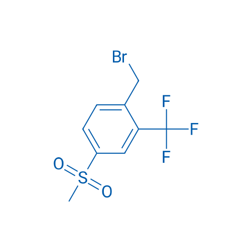1-(Bromomethyl)-4-(methylsulfonyl)-2-(trifluoromethyl)benzene 250mg
