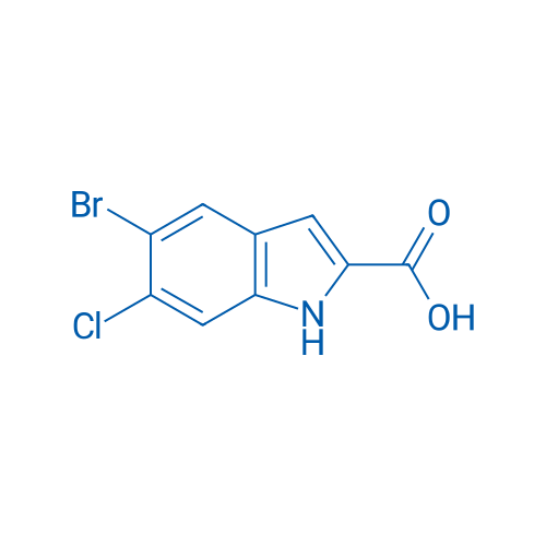 5-Bromo-6-chloro-1H-indole-2-carboxylic acid 1g