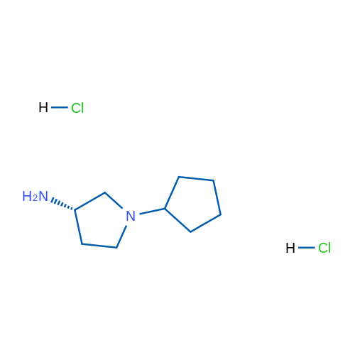 (S)-1-Cyclopentylpyrrolidin-3-amine dihydrochloride 1g