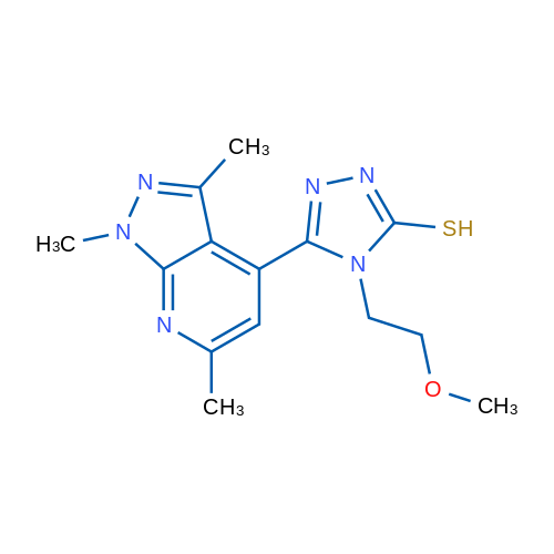 4-(2-Methoxyethyl)-5-(1,3,6-trimethyl-1H-pyrazolo[3,4-b]pyridin-4-yl)-4H-1,2,4-triazole-3-thiol 1g