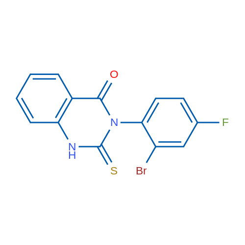 3-(2-Bromo-4-fluorophenyl)-2-thioxo-2,3-dihydroquinazolin-4(1H)-one 1g