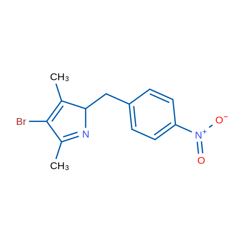 4-Bromo-3,5-dimethyl-2-(4-nitrobenzyl)-2H-pyrrole 5g