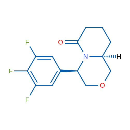 (4R,9aS)-4-(3,4,5-Trifluorophenyl)hexahydropyrido[2,1-c][1,4]oxazin-6(1H)-one 1g