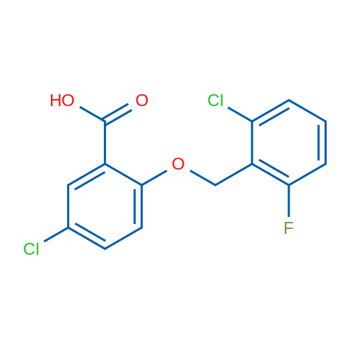 5-Chloro-2-((2-chloro-6-fluorobenzyl)oxy)benzoic acid 1g